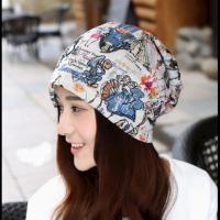 晚上睡觉戴的帽子女可爱睡眠带着护发防头发乱的头套头罩卡通特价 M(56-58cm) 红色-格子 薄款