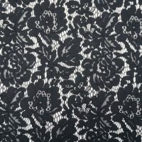 新款特价蕾丝布料重磅镂空蕾丝面料服装面料高品质蕾丝一件半米 019黑色