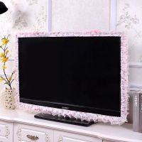 开机不取电视罩防尘罩电视机罩电视套液晶55寸电视机套电视布盖布 苏菲-粉(无纱) 27/28/32寸