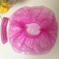 加厚一次性防水浴帽防尘套成人款头套头帽洗头帽焗油染发批发 红色 50个装