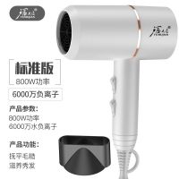吹风机家用大小功率学生宿舍静音电吹风筒负离子不伤发吹风机 时尚白 普通版[800瓦]宿舍推荐