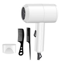 电池无线充电usb吹风机学生宿舍小功率车载电吹风美术联考吹风筒 白色普通版