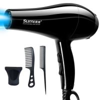 蓝光不伤发电吹风学生宿舍吹风筒家用发廊理发店大功率静音吹风机 蓝光强风+送3