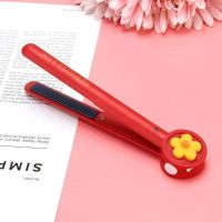 迷小型夹板USB卷发棒直发卷发两用刘海内扣拉板夹学生宿舍可用 USB-红色