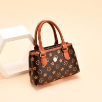 复古小方包妈妈买菜包零钱手提包手机包双层老年人手拎包女小包包 五角星纹