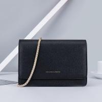 小cK包包女包链条包2021最新款斜挎包韩版百搭包婚宴包 黑色