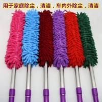 除尘掸子鸡毛掸子家用可伸缩弯曲静电除尘打扫扫灰清洁天花板墙面 可伸缩小款(颜色随机) 1整套(1个掸头)