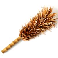 鸡毛掸子家用除尘禅子加厚可伸缩不掉毛汽车用扫灰家务清洁毯子 50CM梨木标准