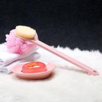 搓澡高档洗背刷上档次搓背长柄双面刷沐浴球软毛祛污清爽搓灰神器[10月7日发完] 直柄加厚双面粉色[送1挂钩]