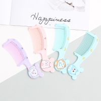 卡通小梳子随身便携塑料密齿梳 可爱儿童tt梳排骨梳防静电细齿梳 小号1款-.随机1把.-14cm*