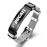 杜卡迪DUCATI丹尼斯雅马哈铃木川崎本田机车手环手链骑士周边勋章 DUCATI 黑色