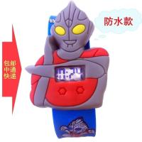 防水新款小猫啪啪表 奥特曼拍拍圈 男孩女孩卡通儿童玩具手表 奥特曼天兰