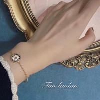 美国热牌 l 单珐琅彩雏菊造型复古手链ins风可调节手链 单珐琅手链 (可调节)