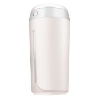 空气加湿器卧室家用静音USB车载大容量净化喷雾机空调脸部补水仪 [小容量七彩灯]白色 数据线