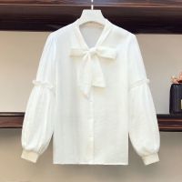 胖妹妹显瘦早春套装2021年新款大码女装春装减龄牛仔背带裤两件套[7天内发货] 单件 衬衫 S [建议80-95斤]