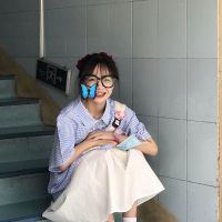 夏季套装女学生宽松学院风软妹格子短袖衬衫+中长款半身裙两件套 裙子[单件] S 关注店铺留言客服VIP优先发