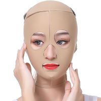 瘦脸绷带小V脸神器提拉面雕全脸部吸脂术后加压弹力头套面罩线雕 美容医学级面雕 S[80斤以下]