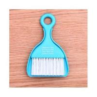 创意迷你小扫把簸箕套装桌面整理清洁小扫帚键盘刷学生宿舍 蓝色