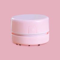 桌面吸尘器学生学习神器usb充电式迷你橡皮擦铅笔屑清扫器 粉色简约款 标准款(不含电池)