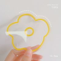 新款美甲树脂调色盘花型彩色爪子展示拍照美甲调色板盘饰品工道具 01黄色花型调色盘