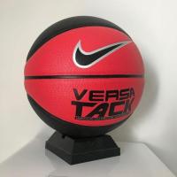 AJ乔丹飞人篮球软皮室内外比赛标准7号篮球高中初中生成人用球 黑红 无配件