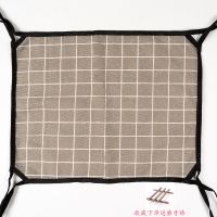 猫窝宠物猫吊床挂式猫笼子猫垫子猫床猫咪睡袋秋冬保暖猫咪用品 灰格子(送磨牙棒)