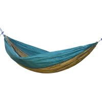 降落伞布吊床双人吊床情侣吊床加宽加大260*140cm送挂钩送绑绳 墨绿+果绿色