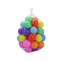 海洋球婴儿玩具球儿童马卡龙海洋球加厚环保彩色海洋球波波球 6-8色混色 加厚5.5cm100个+送网兜