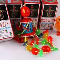 新初生婴儿床头玩具床铃音乐旋转摇铃0-3-6个月宝宝风铃电动发条 手拧上链转铃