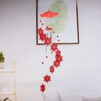风铃挂饰小清新铃铛挂件日式创意挂门房间卧室装饰品男女生日礼物 红色--草帽雪花