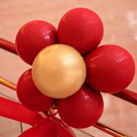 纱幔花球结婚婚庆用品婚房婚礼路引楼梯扶手车头装饰雪纱室内拉花 9903气球2组