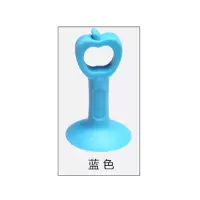 飞球(Fly.Globe)免打孔门吸硅胶门碰门把手防撞垫 防撞门挡橡胶 蓝色[一个装]