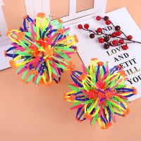 百变魔术万能伸缩开花球抛球变大变小彩色球伸缩球儿童玩具手抓球 中号开花球 1个