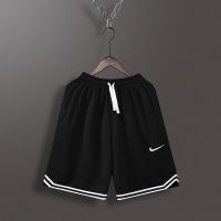 新款篮球裤短裤男美式詹姆斯训练五分裤街球速干透气沙滩短裤宽松 2089黑色刺绣 M
