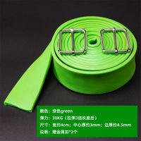 拉力带田径训练阻力带跑步爆发力弹力带男女力量训练加厚橡皮带 [绿色]30kg弹力 送金属扣2个 2.5米