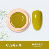 罐装甲油胶固态小布彩绘胶2021年新款流行色日式美甲店专用光疗胶 小布胶039
