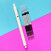 MINISO名创优品简约按动中性笔芯黑0.5mm考试碳素笔学生用品文具 替芯一支买笔发五只