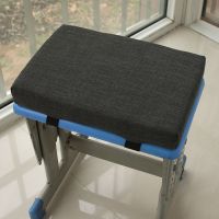 夏天坐垫学生教室久坐板凳竹子上班制衣厂透气长方形屁股凳子座垫 四季款(深灰色) 34*24*3cm(厚度)