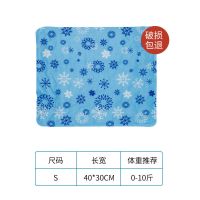 派得宠物冰垫狗狗夏天凉垫猫咪降温凝胶冰垫免注水长方形冰丝凉席 双面冰垫-动感雪花 40*30cm(0-10斤)