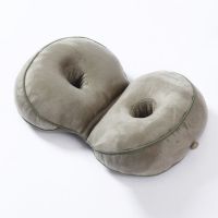 [乳胶坐垫]提臀翘臀垫加厚椅子垫日本瘦臀学生透气汽车坐垫夏天 军绿色