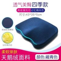 知梦人记忆棉坐垫椅垫慢回弹透气屁股垫椅子办公室坐垫座垫保暖 ****[减压美臀款]****藏青色