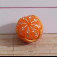 仿真立体水果橘子 奶油胶滴胶diy手机壳耳饰饰品配件 手工材料 剥皮橘子 5个