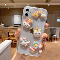 滴胶飞马彩虹适用iPhone11pro手机壳11max卡通8plus苹果XR可爱苹 滴胶立体飞马独角兽 苹果 11pro