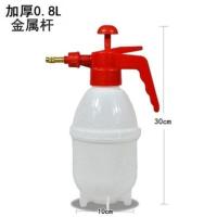 浇花喷壶透明喷水壶家用园艺室内淋盆栽多肉小浇水器洒水壶喷雾瓶 0.8升金属杆喷壶