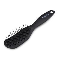 排骨梳子发廊造型专业卷发梳女家用大背头梳子男士吹九排梳油头梳 磨砂黑