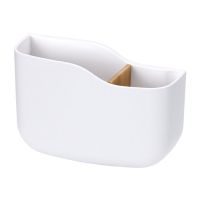 免打孔收纳盒墙面侧面壁挂式家用遥控器钥匙简约粘贴置物挂架创意 NC遥控盒[白色单个装]