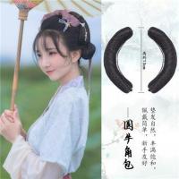 古装汉服假发包长歌行发包可变形李乐嫣同款万用双头发髻古风造型 圆牛角一对装