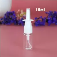 5只10 20 30ml聚酯透明直喷瓶鼻子喷瓶喷雾瓶喷壶便携塑料瓶 10ml透明直喷瓶 1个