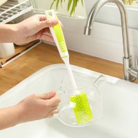 硅胶奶瓶刷360度旋转婴儿奶嘴刷吸管刷组合洗奶瓶刷子清洁刷套装 硅胶杯刷