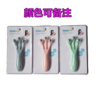 达贺三珠面部按摩器脸部瘦脸紧致五爪挠头四指滚轮瘦手指腰腹瘦腿 1个三珠面部按摩器